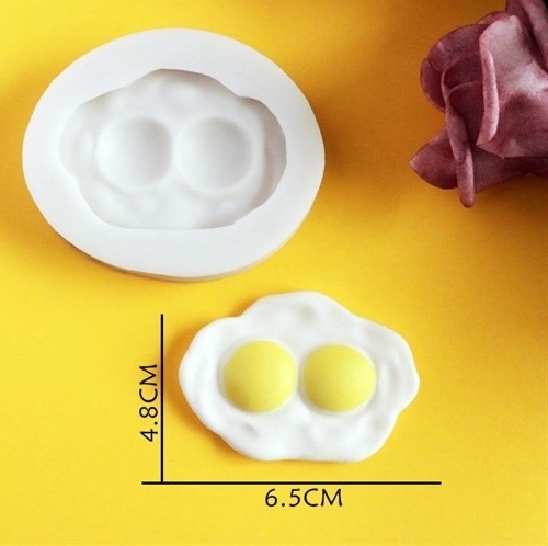 Khuôn Silicon - Món Ăn - Trứng Gà 2 Trứng