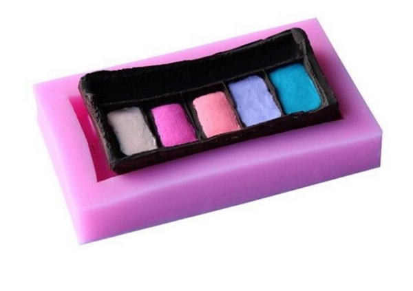 Khuôn Silicon - Trang Điểm - Phấn Mắt 5 Ô