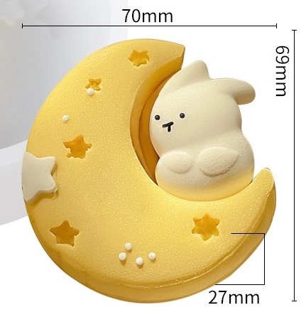 Khuôn Silicon - Động Vật - Con Thỏ 6 Sao