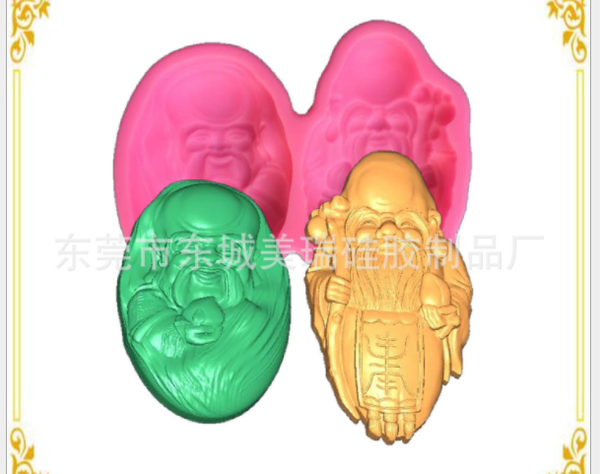 Khuôn Silicon - Ông Thọ Đứng Đứng 2 Ông 2 Kiểu