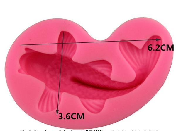 Khuôn Silicon - Biển - Cá Koi 6cm - 1c