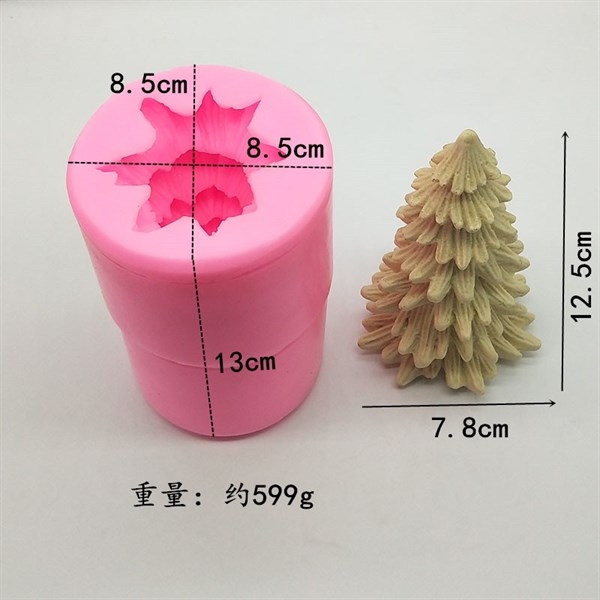 Khuôn Silicon - Noel - Cây Thông Cây 12.5cm