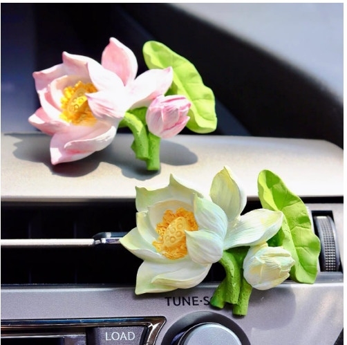 Khuôn Silicon - Chùm Hoa Sen Nước - Kèm Búp Lá 6.8cm SHS