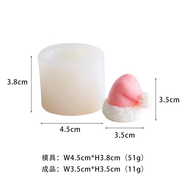 Khuôn Silicon - Noel Set 3 Nón
