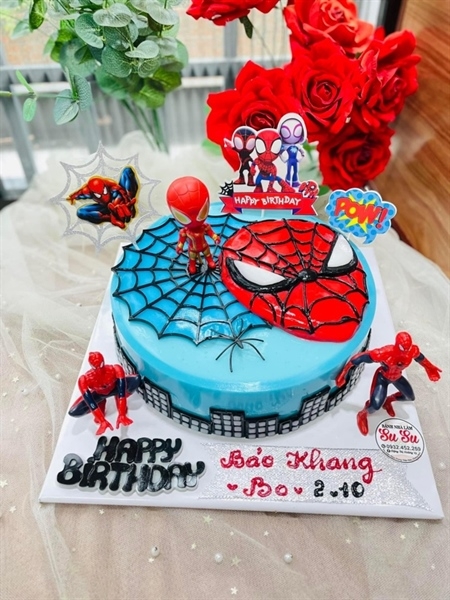 Khuôn Silicon - Siêu Nhân - Nhện Mặt To 16x12cm