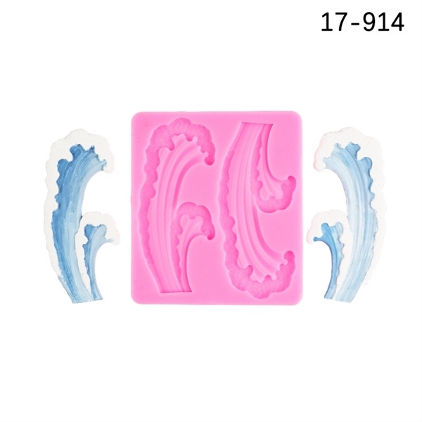 Khuôn Silicon - Biển - Ngọn Sóng 2c - 10.5cm