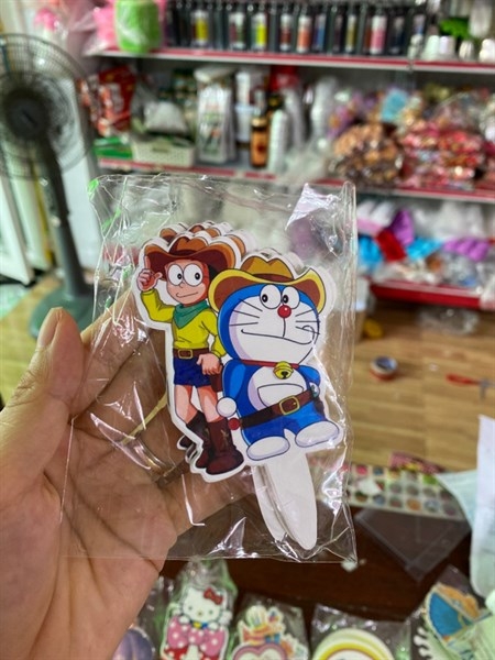 Phụ Kiện Trang Trí Cắm Giấy 50 Thẻ Hoạt Hình - nobita doremon