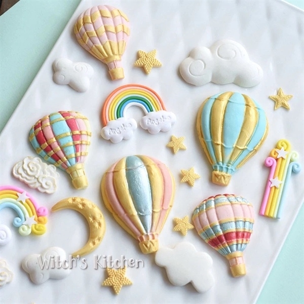 Khuôn Silicon - Bầu Trời - Khinh Khí Cầu - Mẫu 4c