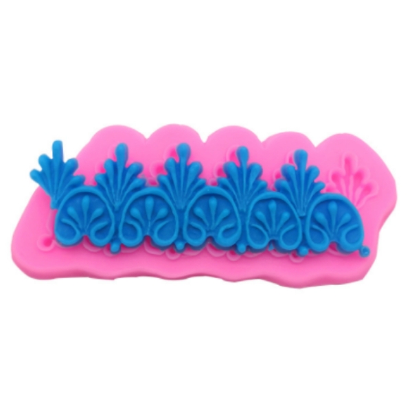 Khuôn Silicon - Viền Chuỗi Họa Tiết - Họa Tiết Mai 13x4cm