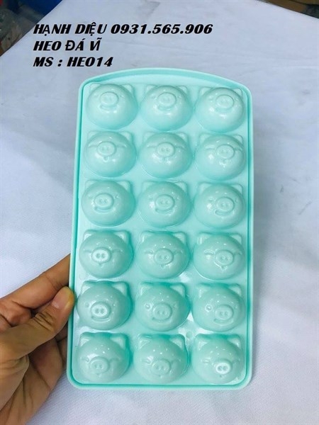 Khay Đá Nhựa VT - KD35 - 18c - Mặt Heo