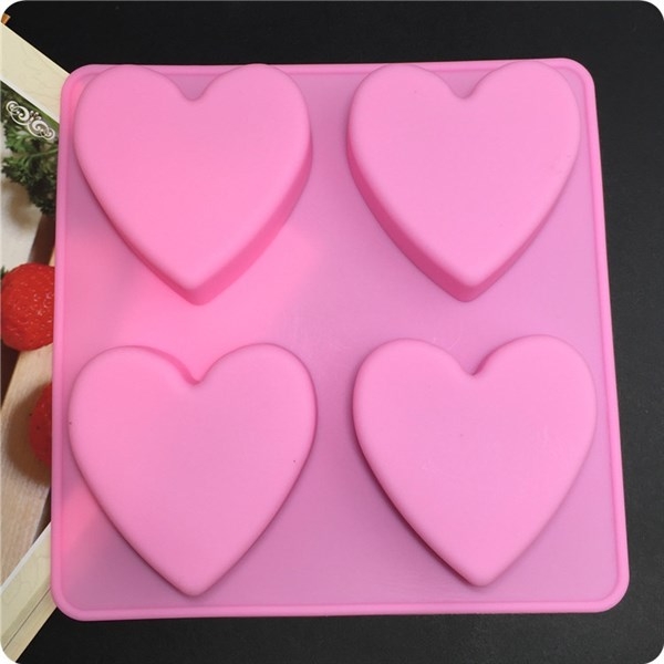 Khuôn Silicon - Trái Tim Trơn - 4c Tim 6.5cm