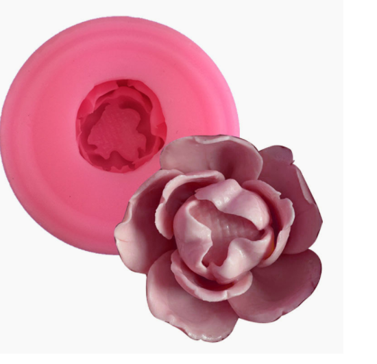 Khuôn Silicon - Hoa Mẫu Đơn - 4.7cm - Cánh Cúp