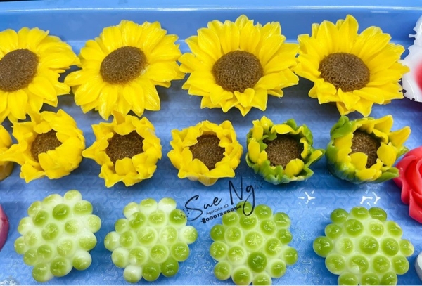 Khuôn Silicon - Hoa Hướng Dương - Set 2