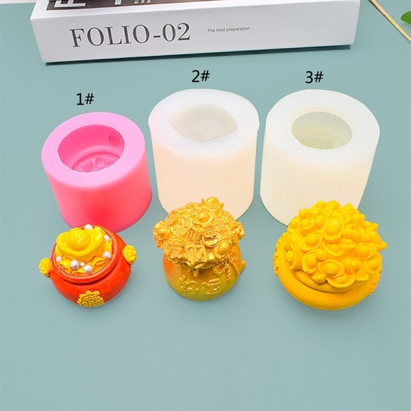 Khuôn Silicon - Hủ Vàng - 6.3cm Đứng SL75