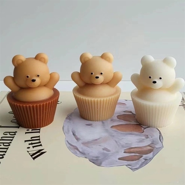 Khuôn Silicon - Động Vật - Gấu Giơ Tay 5.5cm