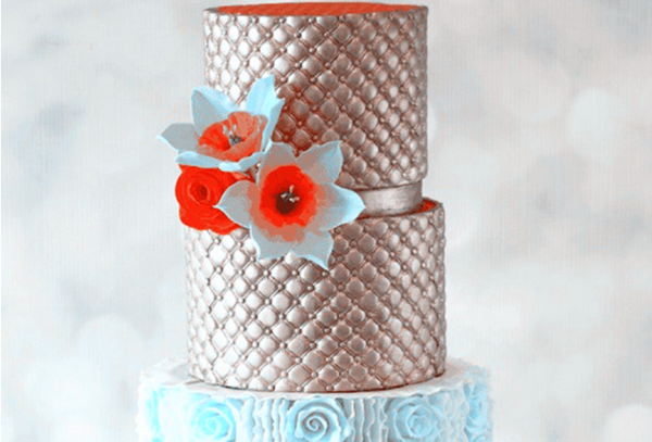 Khuôn Silicon - Viền Mảng 2D - Tứ Giác Chấm 16x10cm