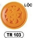 Khuôn Ấn Xôi - Tròn VT - 10cm - Lộc - Hán
