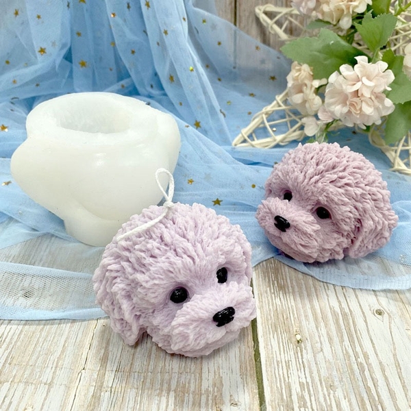 Khuôn Silicon - Động Vật - Mặt Chó  8cm