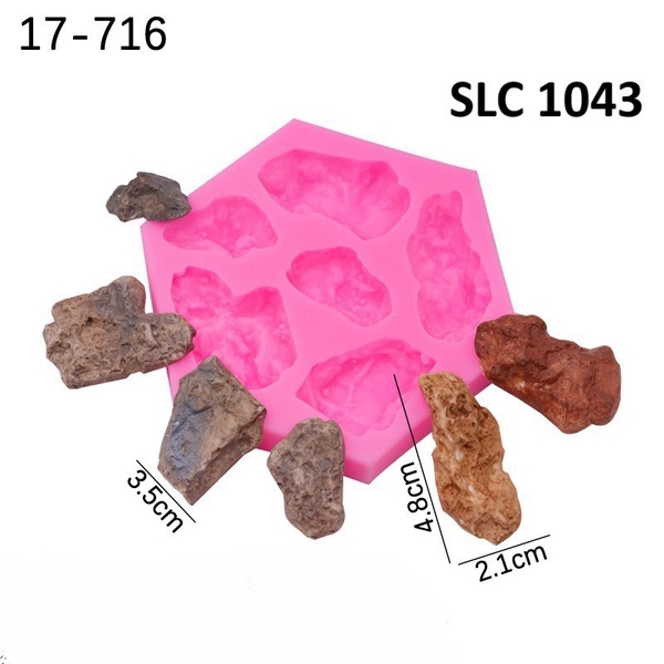 Khuôn Silicon - Sỏi - Đá - Vĩ TH 6c