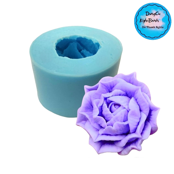 Khuôn Silicon - Hoa Hồng Lai Hoa Lớn 5Cm