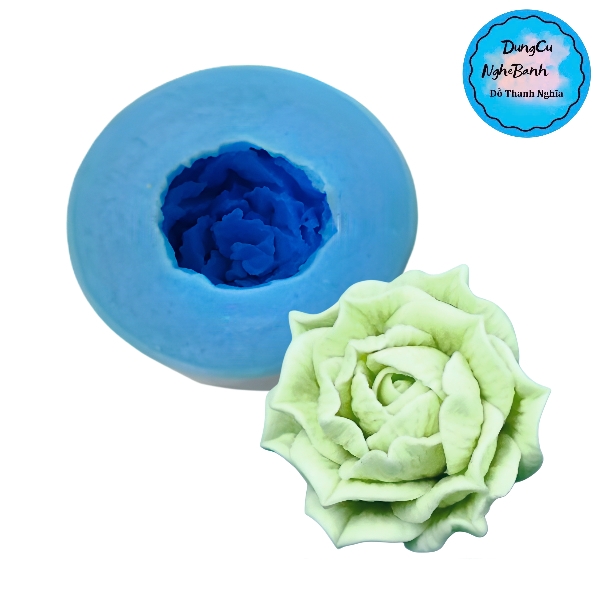 Khuôn Silicon - Hoa Hồng Lai Hoa Lớn 5Cm