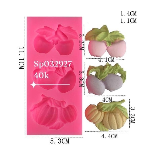 Khuôn Silicon - Rau Củ - Cà Bí 3c