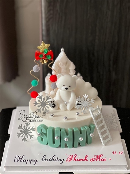 Khuôn Silicon - Động Vật - Gấu Ngồi 9.2cm