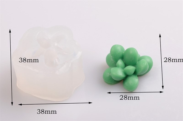 Khuôn Silicon - Sen Đá TIA - Ụ 3cm