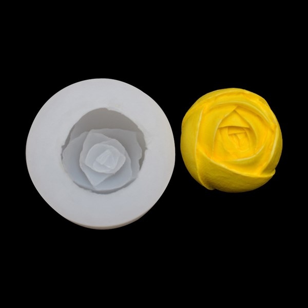 Khuôn Silicon - Hoa Hồng Nụ - 5cm - Xoắn A4-HỒNG TRỨNG