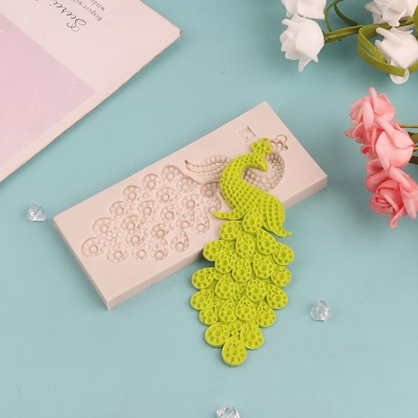 Khuôn Silicon - Động Vật - Con Công