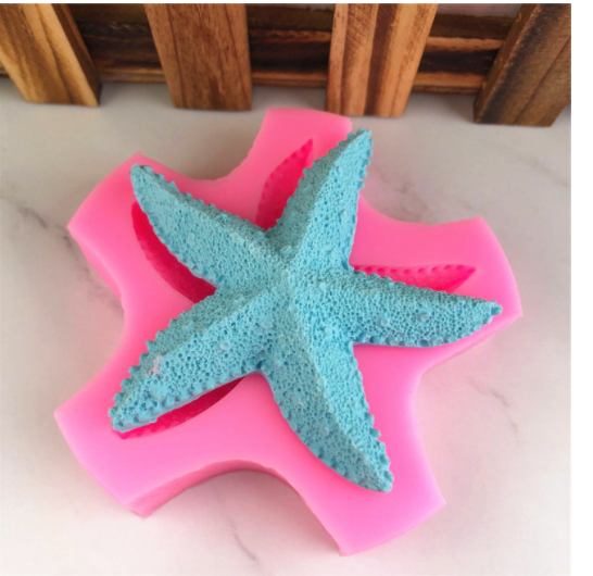 Khuôn Silicon - Biển - Sao - 7.4cm