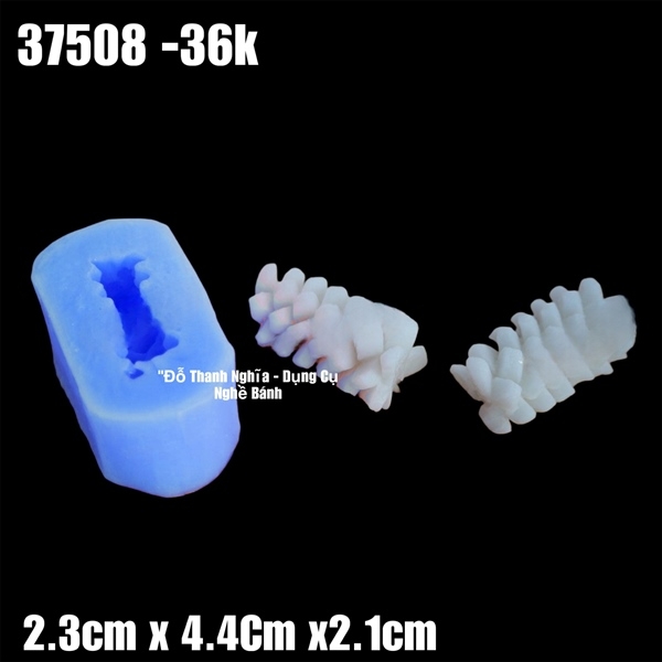 Khuôn Silicon - Món Ăn - Mực Cắt 4.4cm