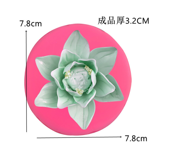 Khuôn Silicon - Hoa Ly Cánh Nhọn 7Cm