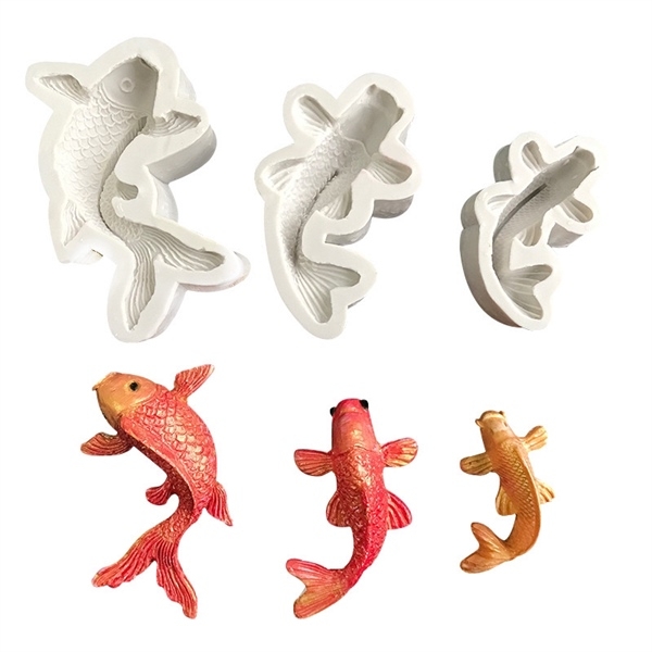 Khuôn Silicon - Biển - Cá Koi 6cm