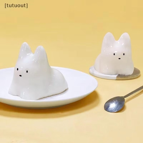Khuôn Silicon - Động Vật - Con Mèo Ngồi Pudding