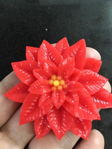 Khuôn Silicon - Hoa Cúc Trạng Nguyên - Cánh Thẳng - 5cm