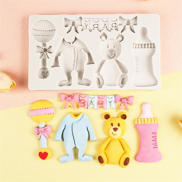 Khuôn Silicon - Bình Bú - Bình 8x4cm