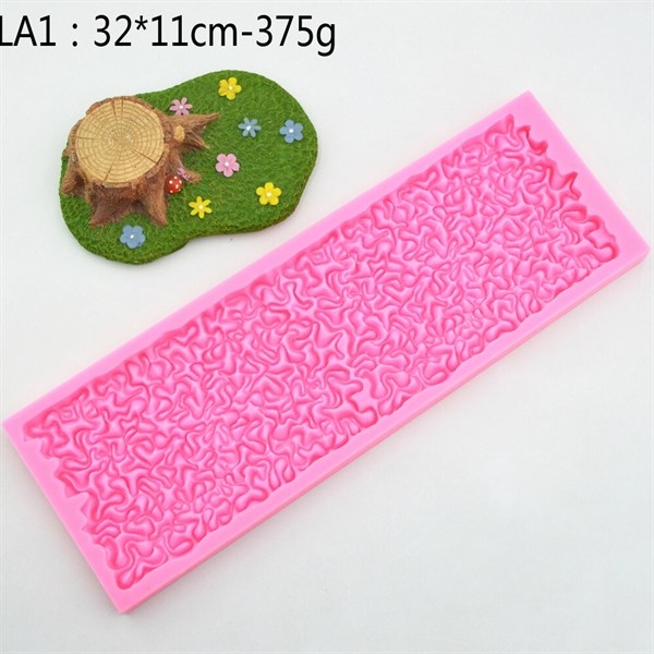 Khuôn Silicon - Viền Mảng Họa Tiết - Xoắn Sợi 32x11cm