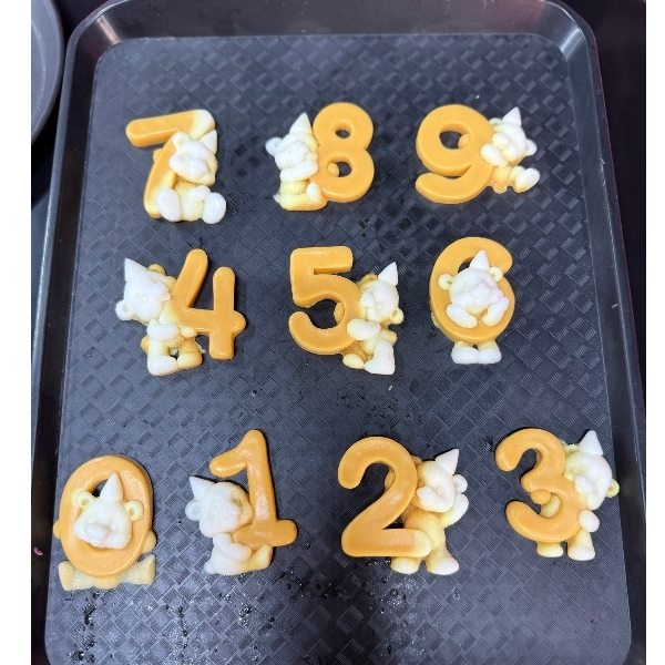 Khuôn Silicon - Số Gấu Số 7 (0-9)