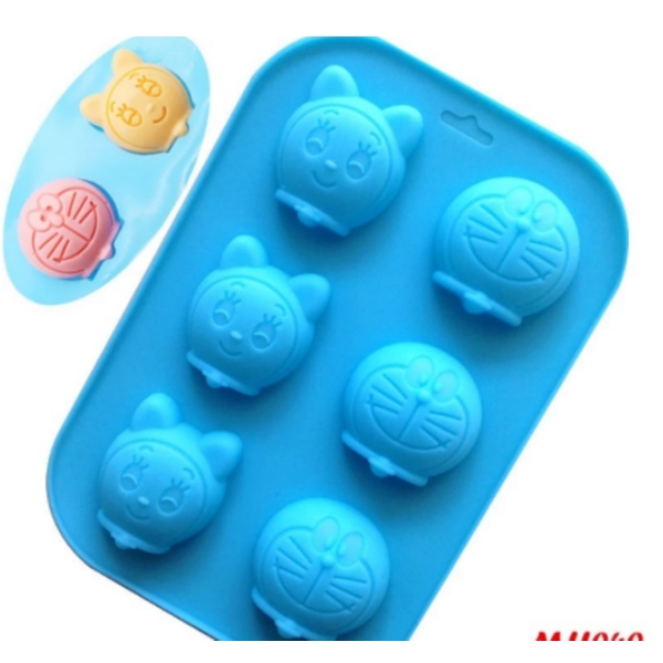 Khuôn Silicon - Mặt Doremon Mặt Doremi 6c