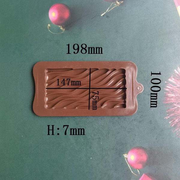 Khuôn Silicon - Viền VN - 17x8cm - VN05 - Gợn Sóng