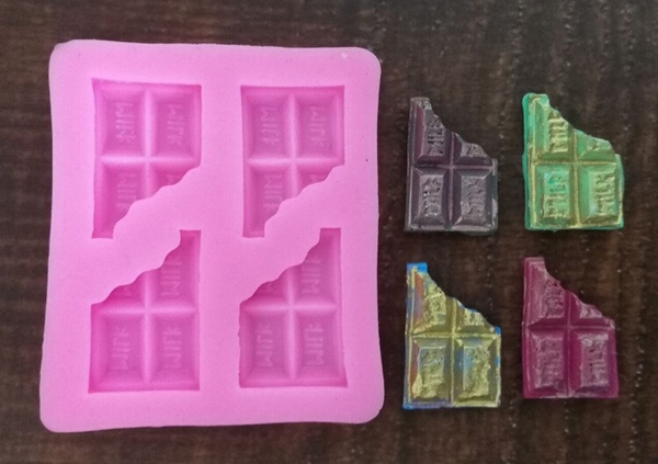 Khuôn Silicon - Kẹo - Socola vỡ 4c