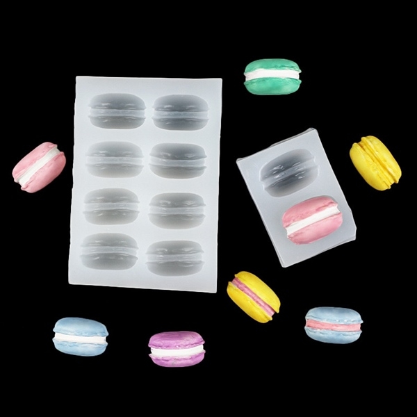 Khuôn Silicon - Bánh Macaron 3cm 1/2 bánh