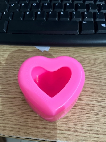 Khuôn Silicon - Trái Tim Kiểu - Tim Trơn 7,5cm