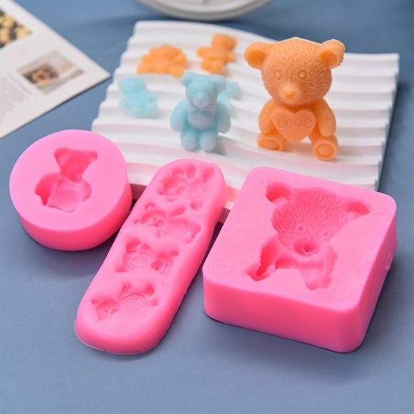 Khuôn Silicon - Động Vật - Gấu 3 Vĩ 6c