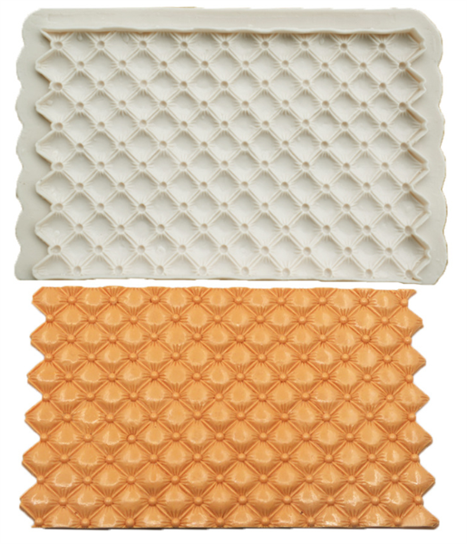 Khuôn Silicon - Viền Mảng 2D - Tứ Giác Chấm 16x10cm