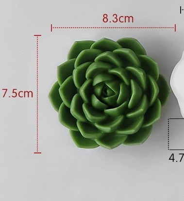 Khuôn Silicon - Sen Đá Nở - 8.3cm Sen Đá Ngọc L5