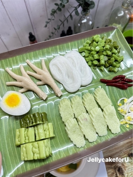 Khuôn Silicon - Món Ăn - Bún Trung 9cm