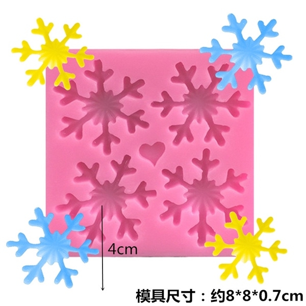 Khuôn Silicon - Noel - Cánh Tuyết Noel - 4c