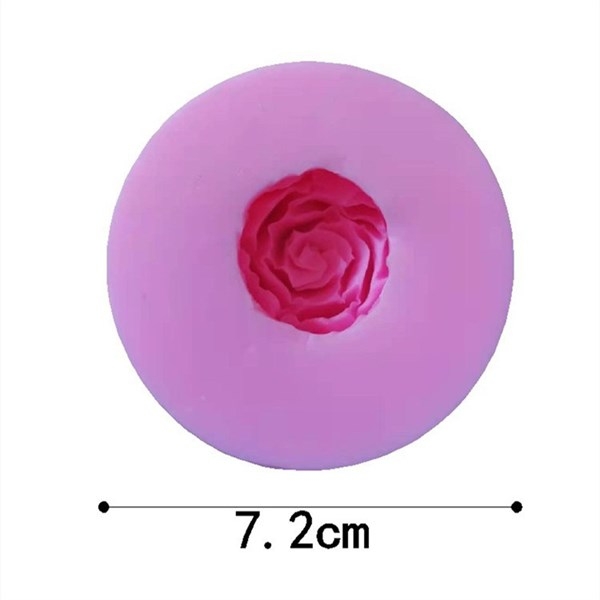 Khuôn Silicon - Hoa Hồng Nở - 6cm - Thái Nở D5